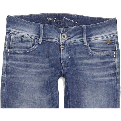 G-Star Royce Women Blue Skinny Slim Stretch Jeans W27 L31