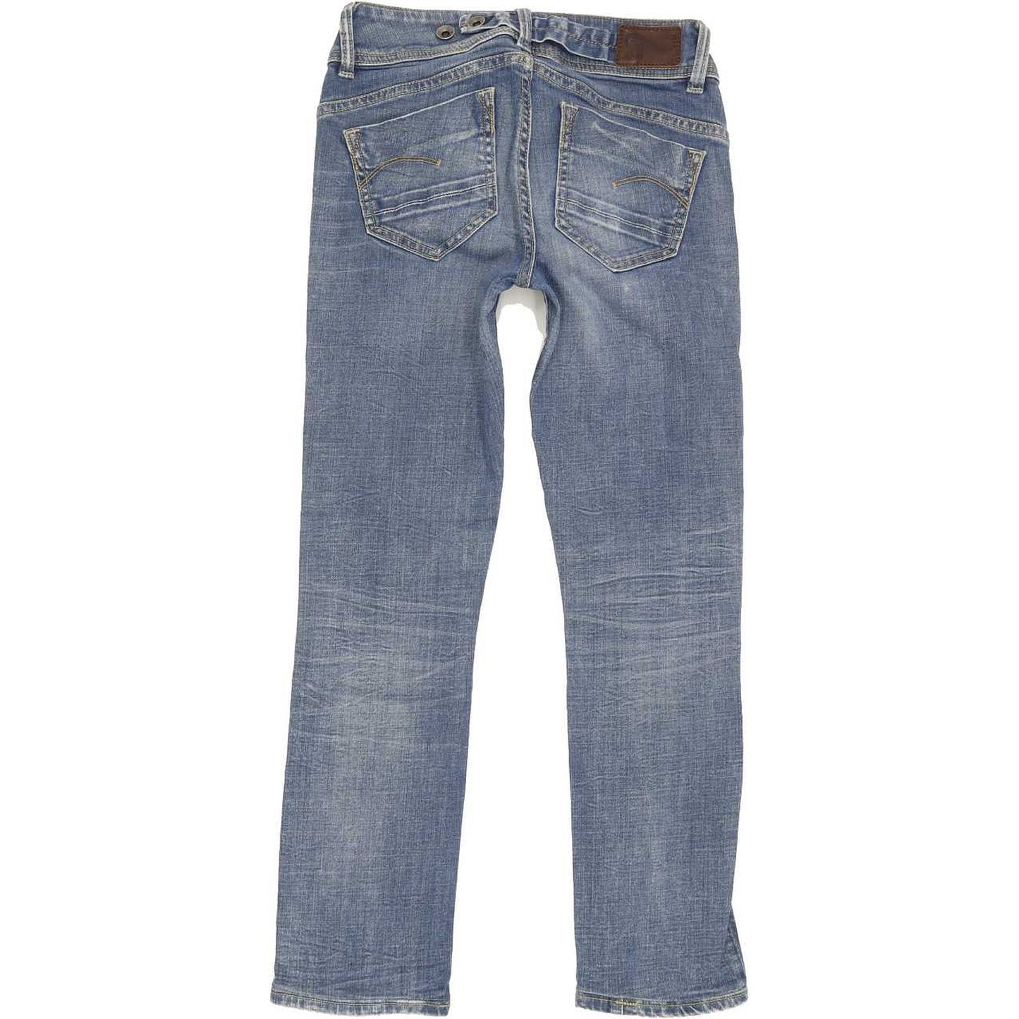 G-Star Midge Saddle Mid Women Blue Straight Slim Jeans W26 L26