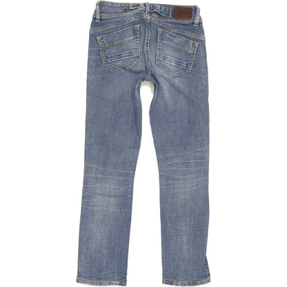 G-Star Midge Saddle Mid Women Blue Straight Slim Jeans W26 L26
