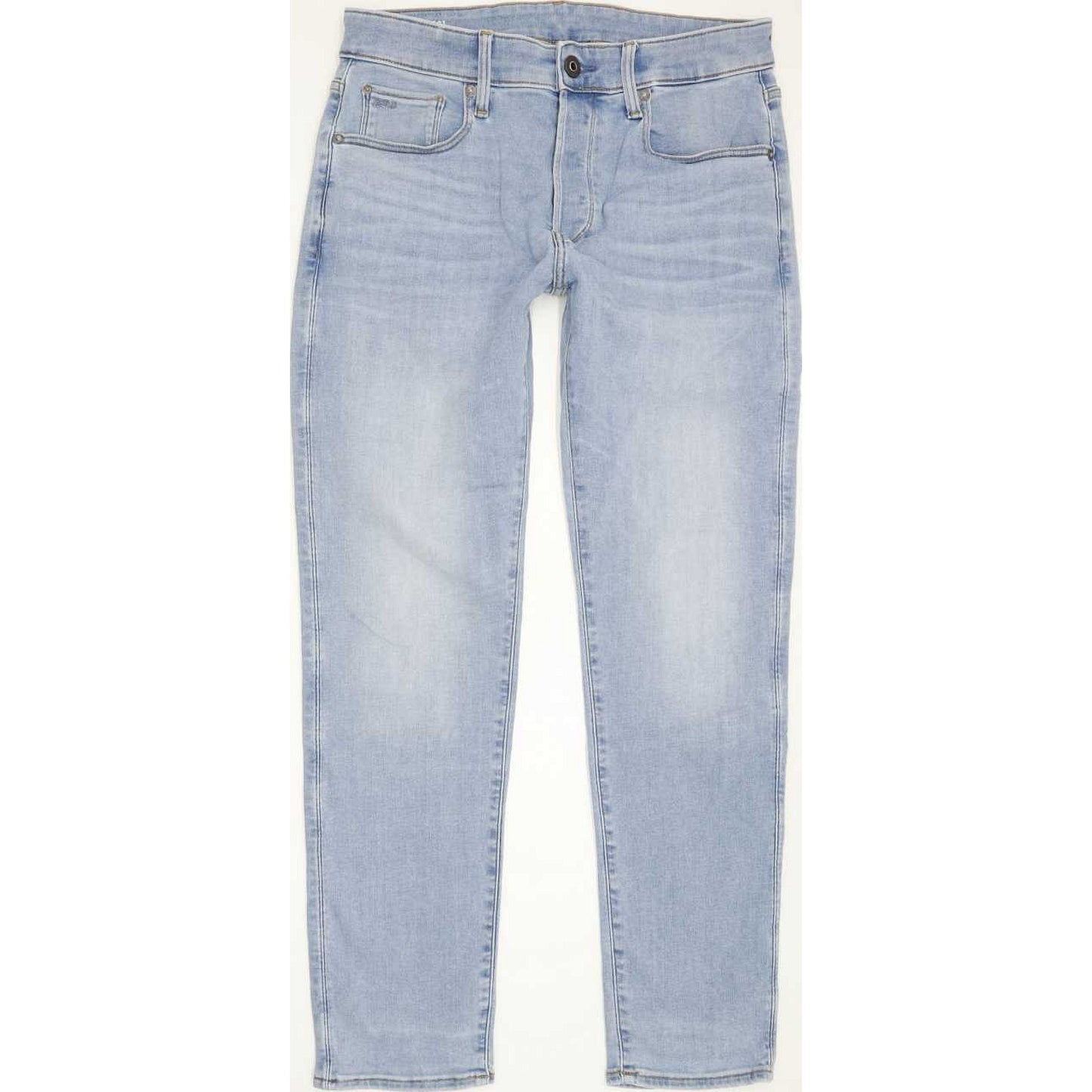 G-Star 3301 Men Blue Straight Slim Stretch Jeans W30 L29
