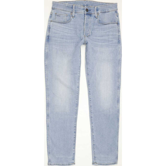 G-Star 3301 Men Blue Straight Slim Stretch Jeans W30 L29