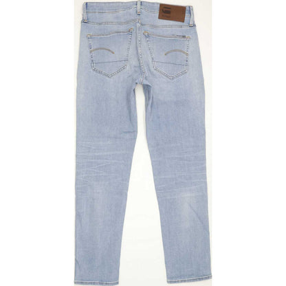 G-Star 3301 Men Blue Straight Slim Stretch Jeans W30 L29