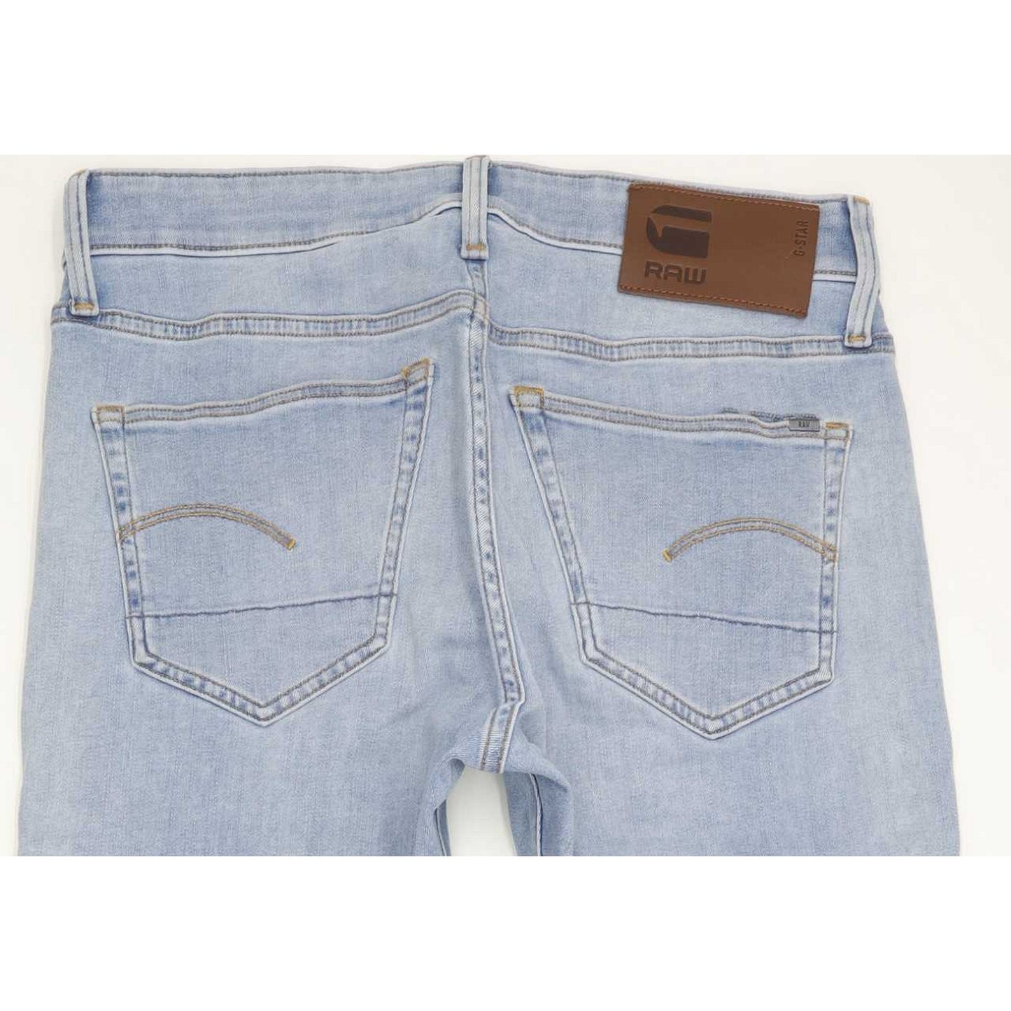 G-Star 3301 Men Blue Straight Slim Stretch Jeans W30 L29
