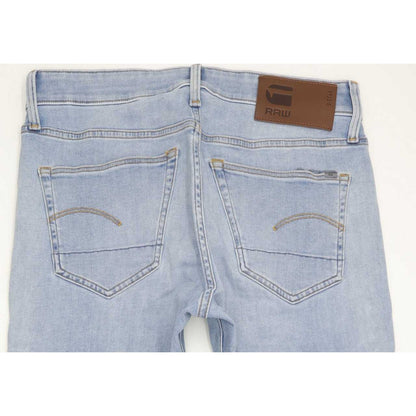 G-Star 3301 Men Blue Straight Slim Stretch Jeans W30 L29