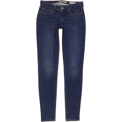 Levi's 710 Super Women Blue Skinny Slim Stretch Jeans W28 L31