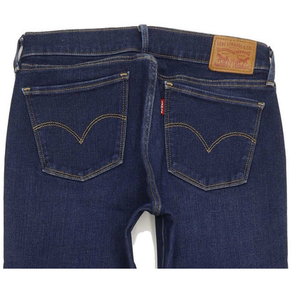 Levi's 710 Super Women Blue Skinny Slim Stretch Jeans W28 L31