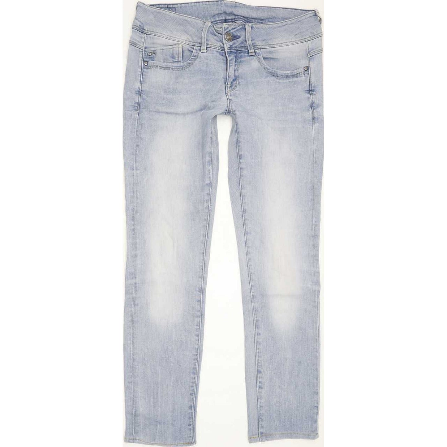 G-Star Lynn Mid Women Blue Skinny Slim Stretch Jeans W27 L27