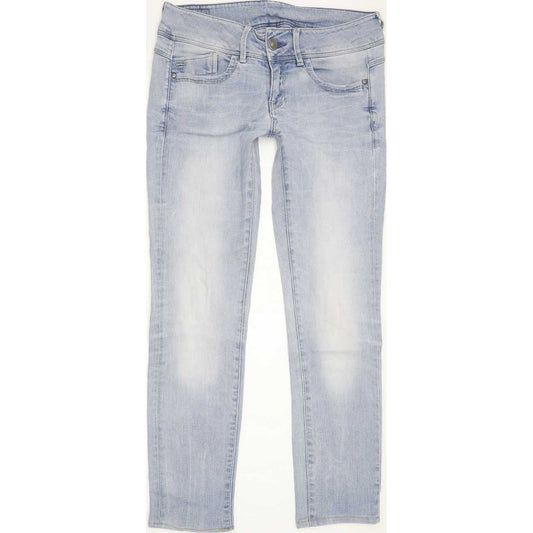 G-Star Lynn Mid Women Blue Skinny Slim Stretch Jeans W27 L27