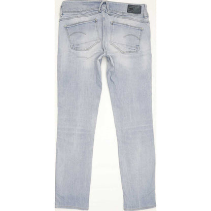 G-Star Lynn Mid Women Blue Skinny Slim Stretch Jeans W27 L27