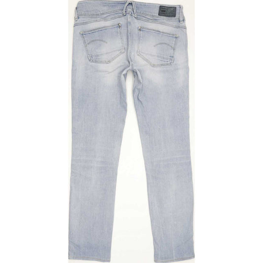 G-Star Lynn Mid Women Blue Skinny Slim Stretch Jeans W27 L27
