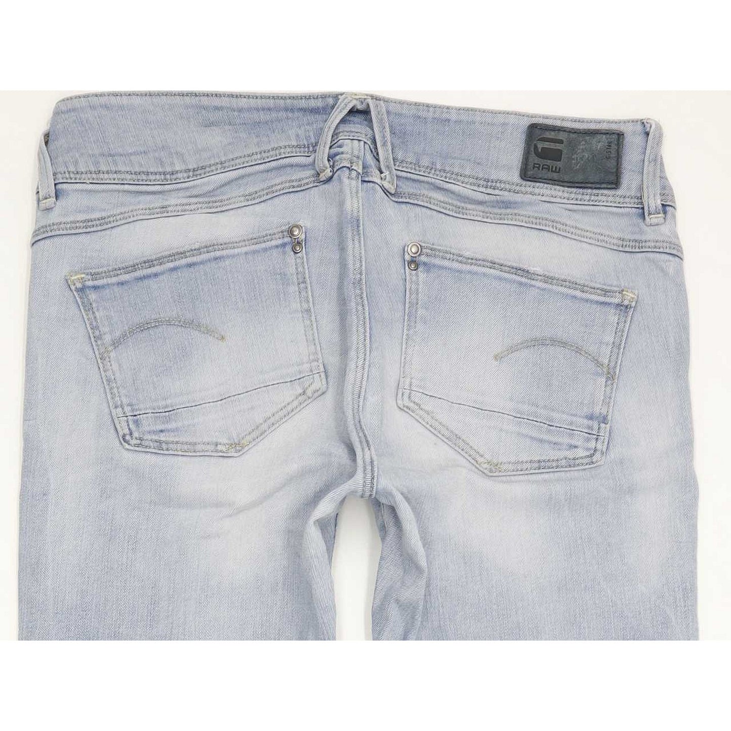 G-Star Lynn Mid Women Blue Skinny Slim Stretch Jeans W27 L27