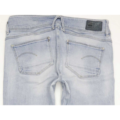 G-Star Lynn Mid Women Blue Skinny Slim Stretch Jeans W27 L27