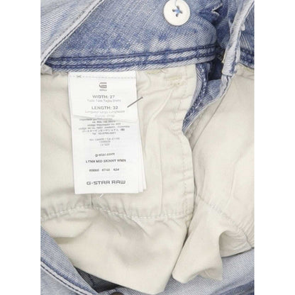 G-Star Lynn Mid Women Blue Skinny Slim Stretch Jeans W27 L27