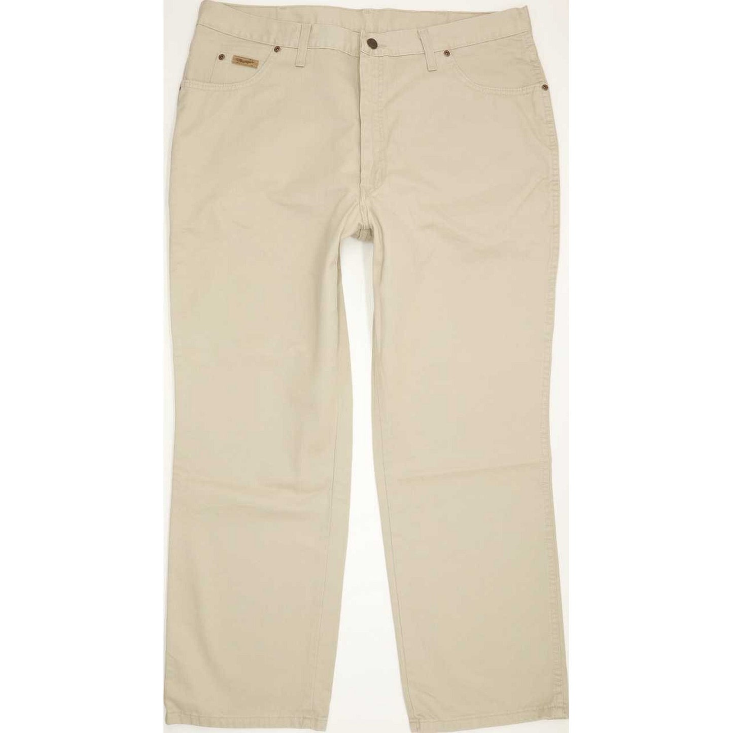 Wrangler Ohio Gabardine Men Beige Straight Regular Jeans W40 L30