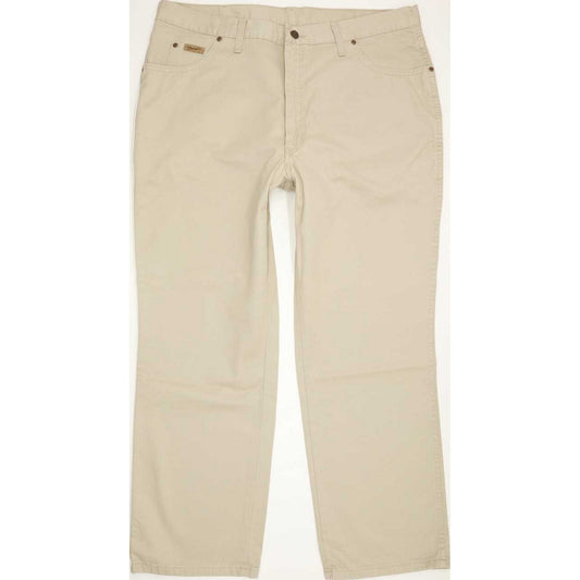 Wrangler Ohio Gabardine Men Beige Straight Regular Jeans W40 L30