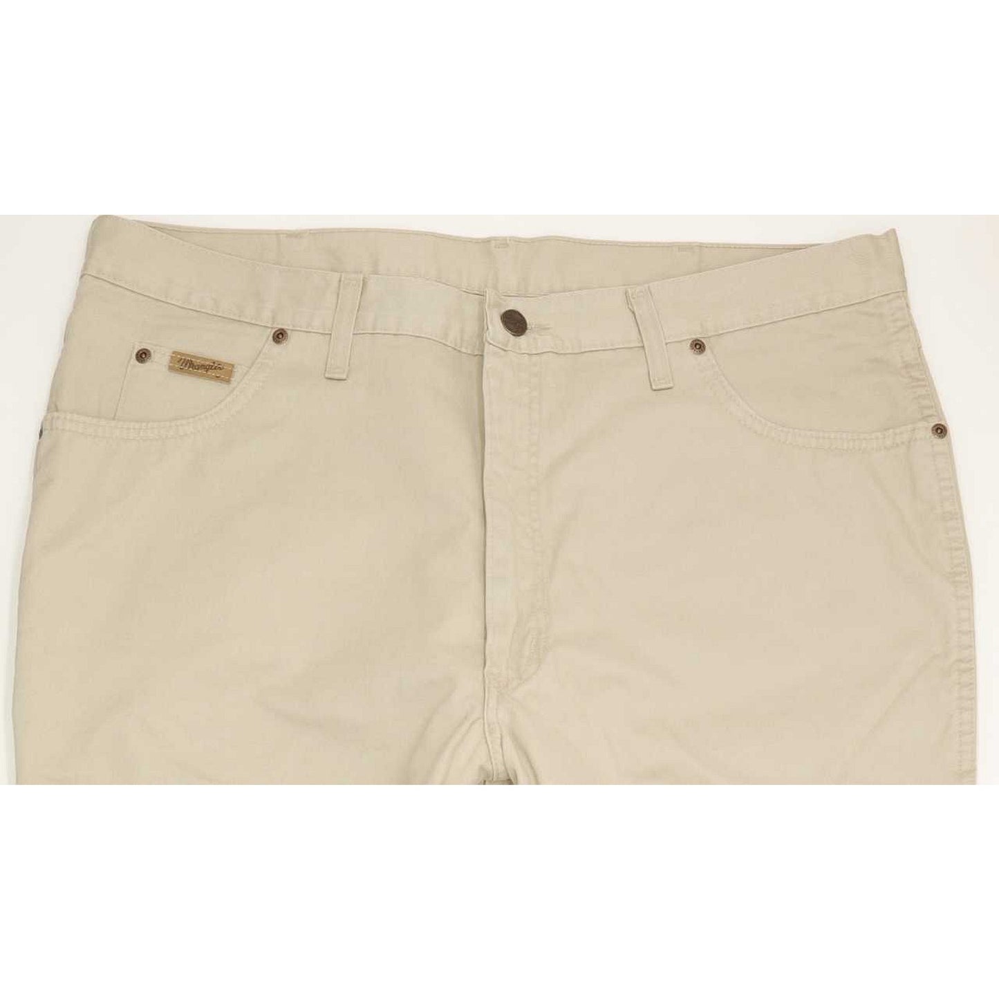 Wrangler Ohio Gabardine Men Beige Straight Regular Jeans W40 L30