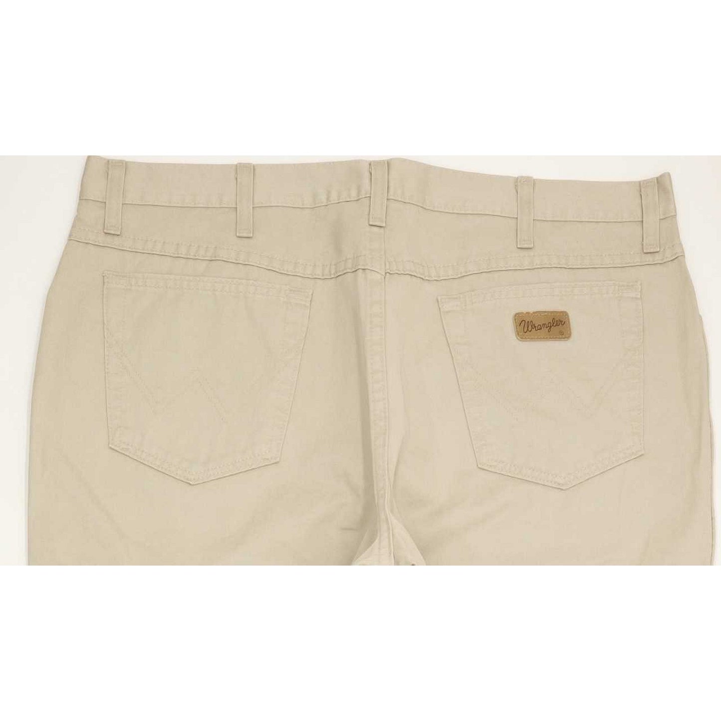 Wrangler Ohio Gabardine Men Beige Straight Regular Jeans W40 L30