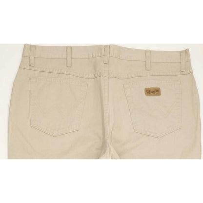 Wrangler Ohio Gabardine Men Beige Straight Regular Jeans W40 L30