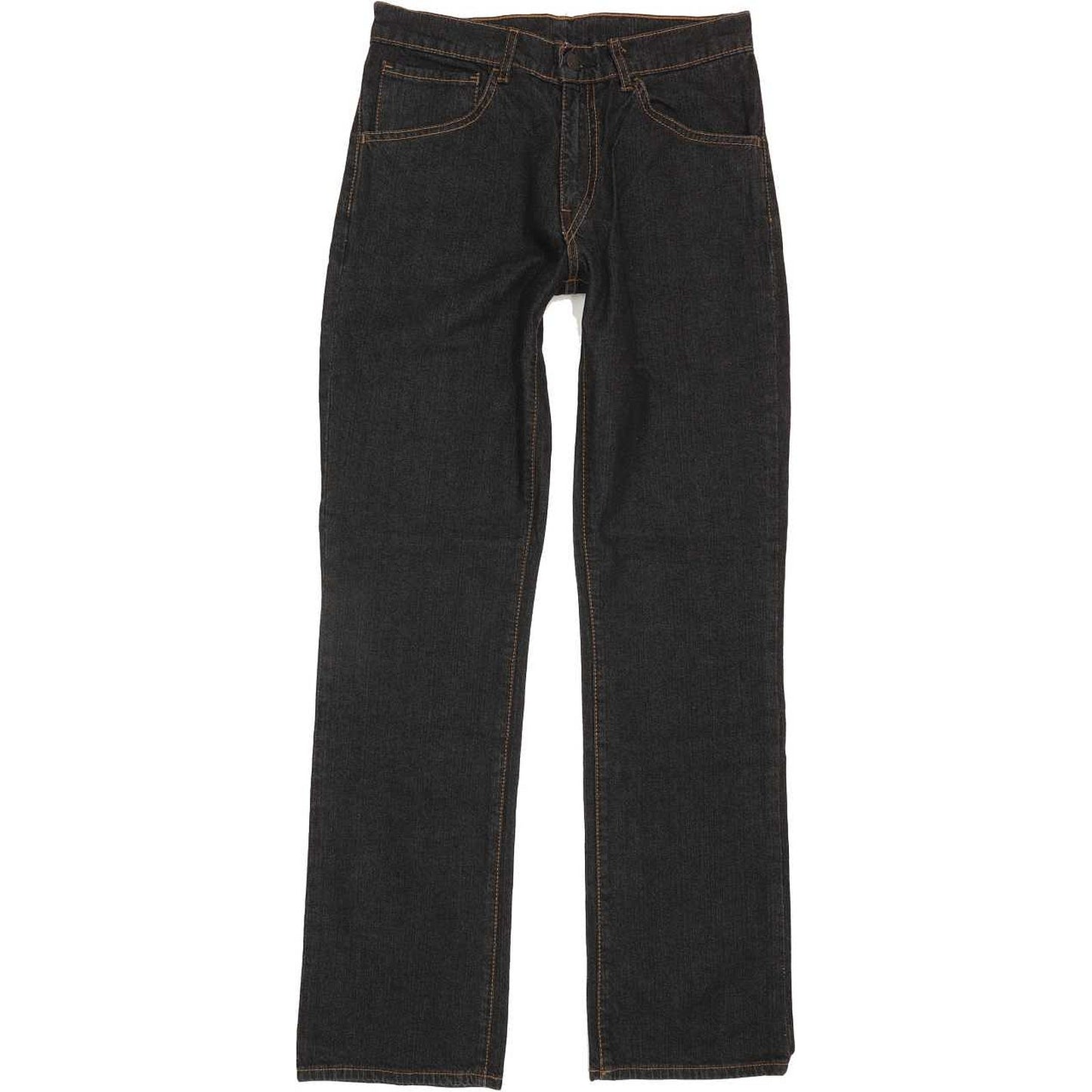 Levi's 595 Men Black Straight Regular Stretch Jeans W28 L30
