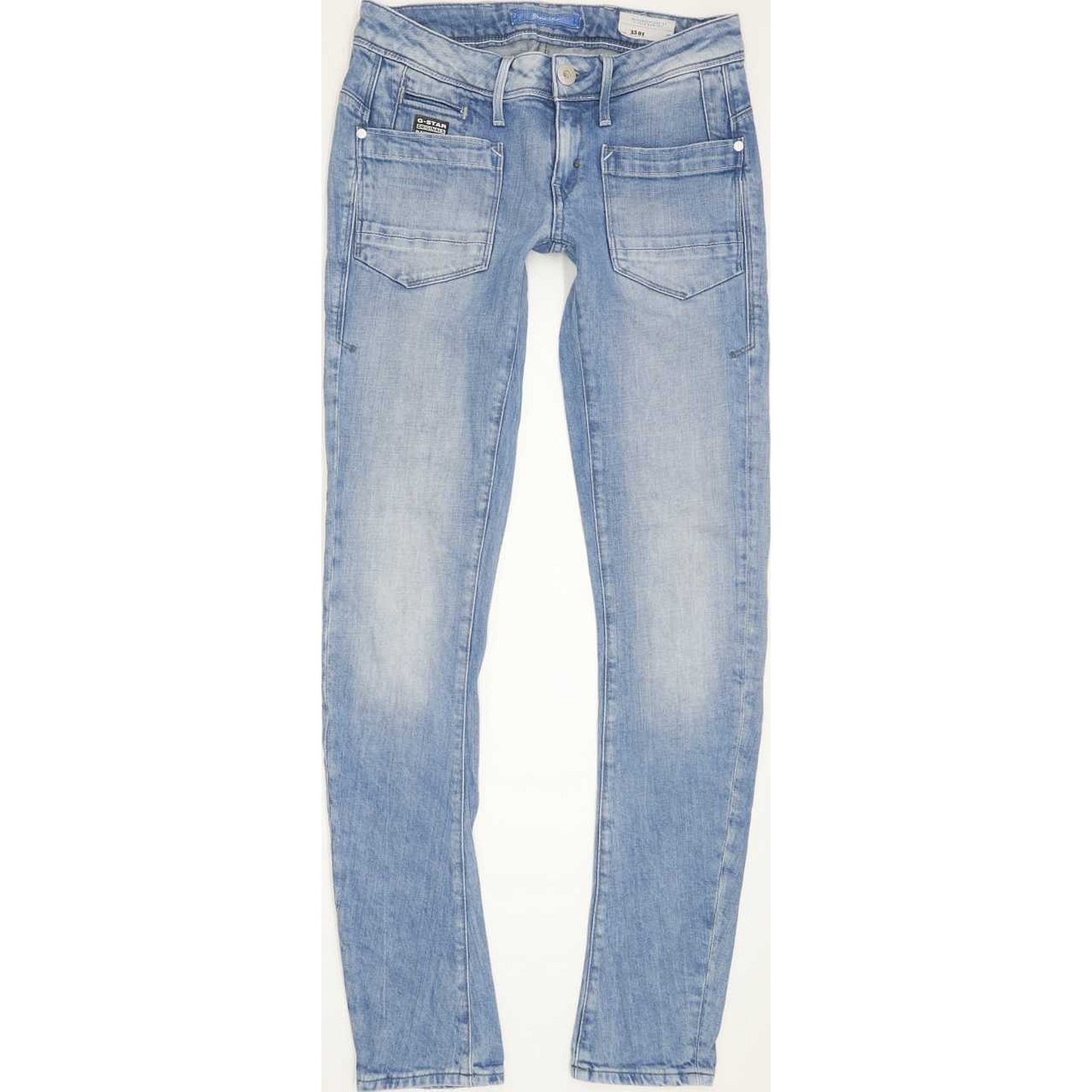 G-Star Low T Women Blue Skinny Slim Stretch Jeans W27 L31