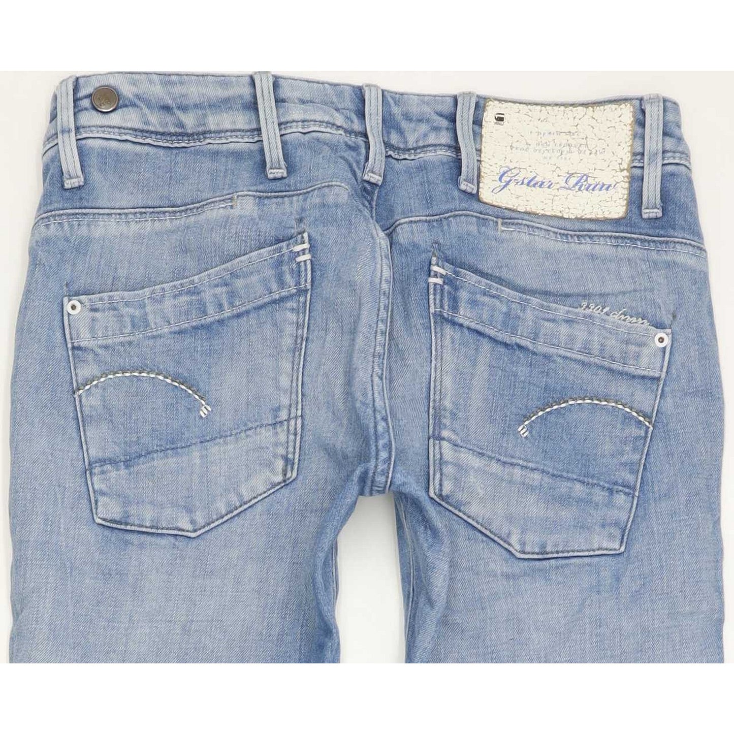 G-Star Low T Women Blue Skinny Slim Stretch Jeans W27 L31