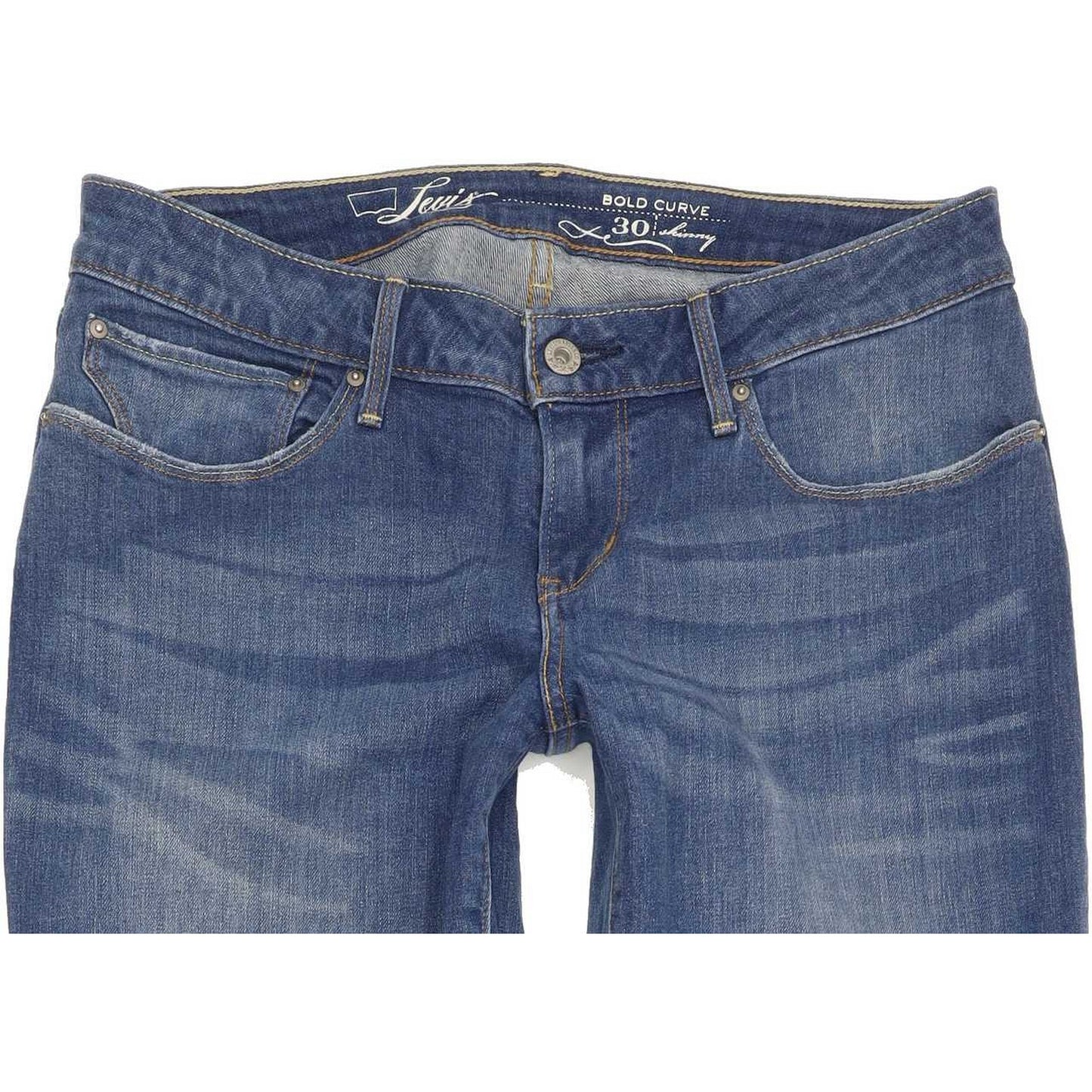 Levi's Bold Curve Women Blue Skinny Slim Stretch Jeans W30 L33