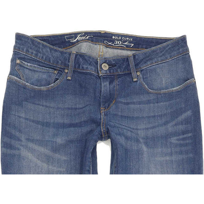 Levi's Bold Curve Women Blue Skinny Slim Stretch Jeans W30 L33