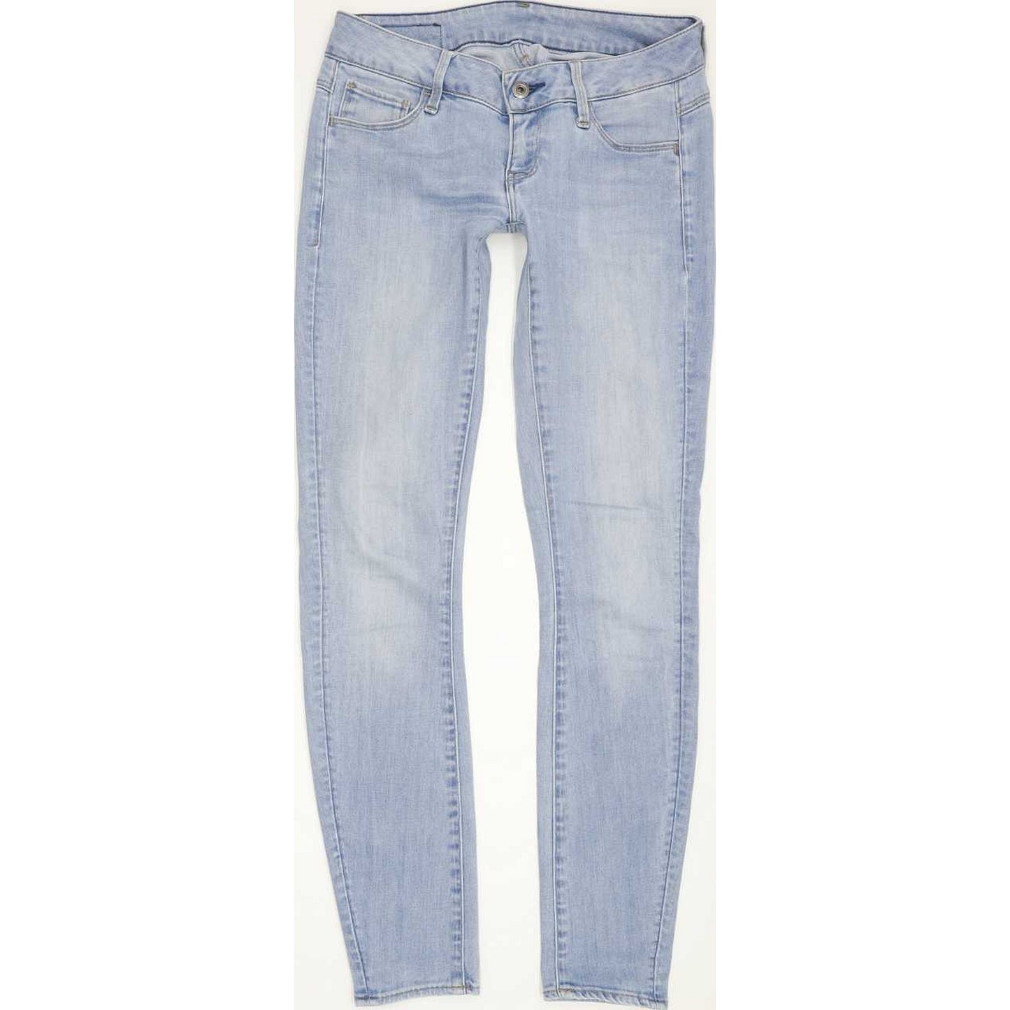 G-Star 3301 Deconst Low Women Blue Skinny Slim Stretch Jeans W24 L29