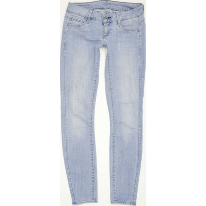 G-Star 3301 Deconst Low Women Blue Skinny Slim Stretch Jeans W24 L29