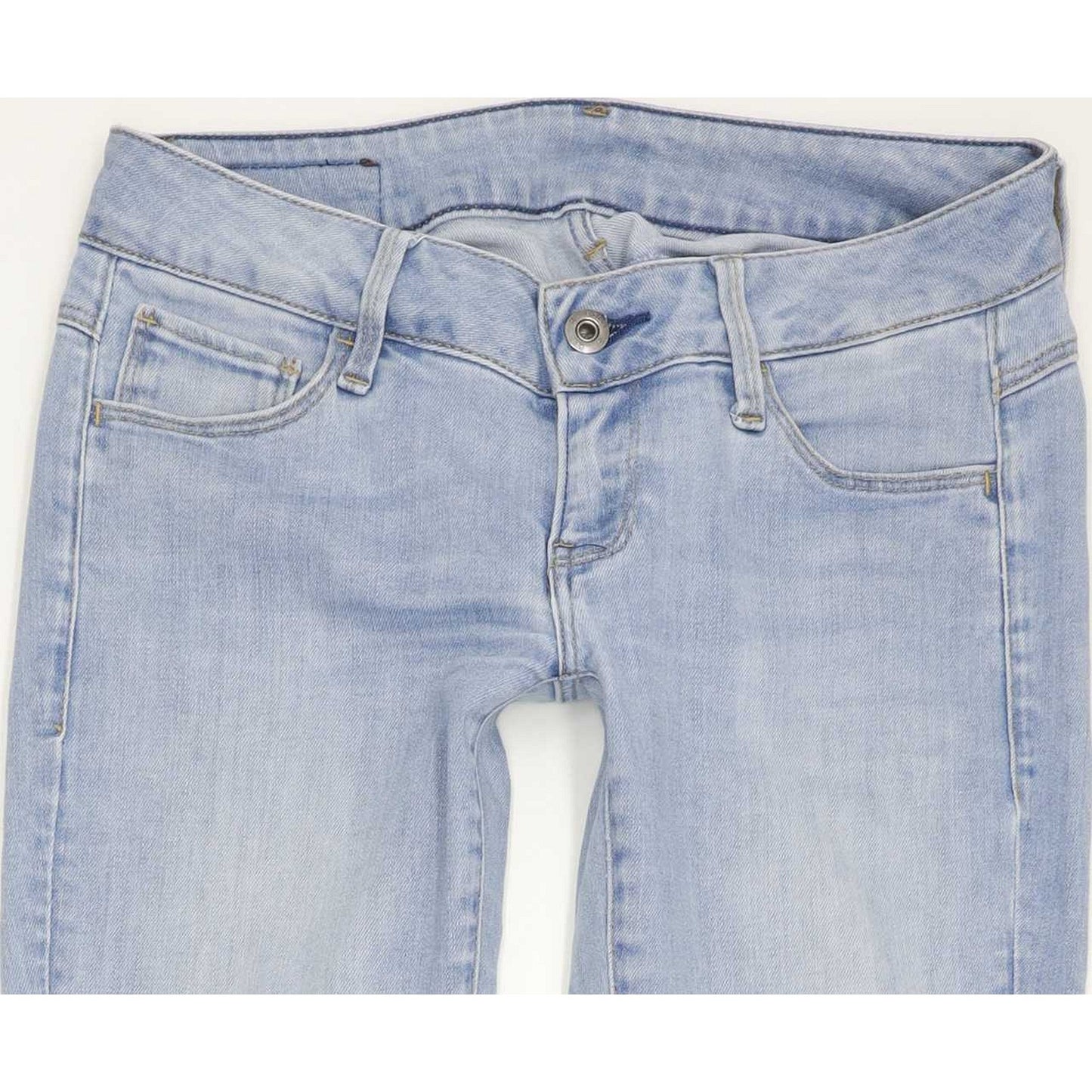 G-Star 3301 Deconst Low Women Blue Skinny Slim Stretch Jeans W24 L29