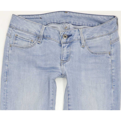 G-Star 3301 Deconst Low Women Blue Skinny Slim Stretch Jeans W24 L29