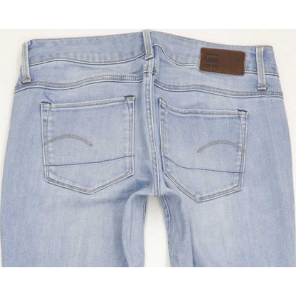 G-Star 3301 Deconst Low Women Blue Skinny Slim Stretch Jeans W24 L29