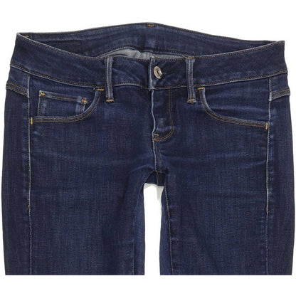 G-Star Women Blue Skinny Slim Jeans W26 L28