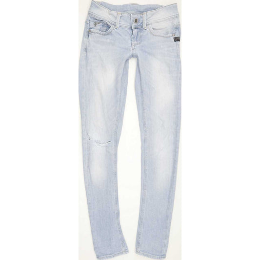 G-Star Lynn Women Blue Skinny Slim Stretch Jeans W27 L31
