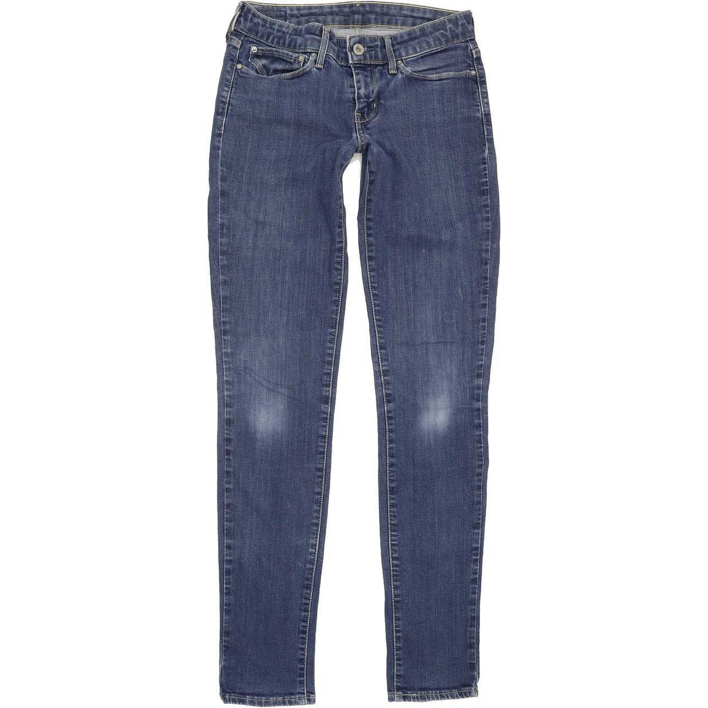 Levi's 570 Women Blue Straight Slim Stretch Jeans W27 L32