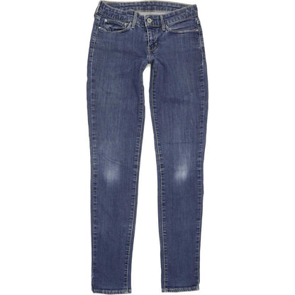 Levi's 570 Women Blue Straight Slim Stretch Jeans W27 L32