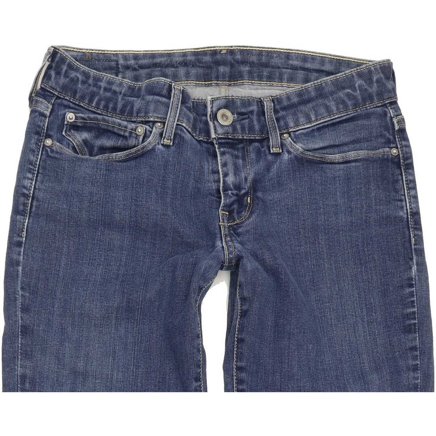 Levi's 570 Women Blue Straight Slim Stretch Jeans W27 L32
