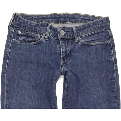 Levi's 570 Women Blue Straight Slim Stretch Jeans W27 L32