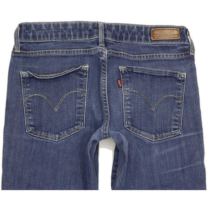 Levi's 570 Women Blue Straight Slim Stretch Jeans W27 L32