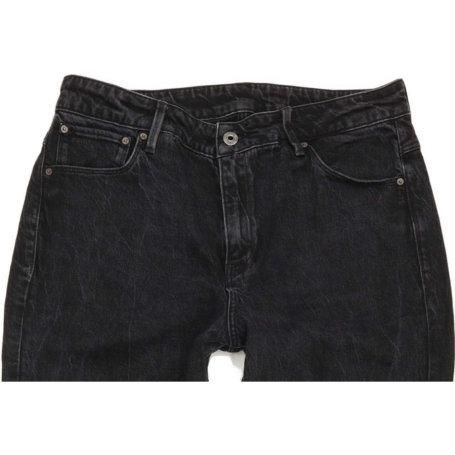 G-Star 3301 High Rise 90's Ankle Black Straight Stretch Jeans High Waisted W32 L30