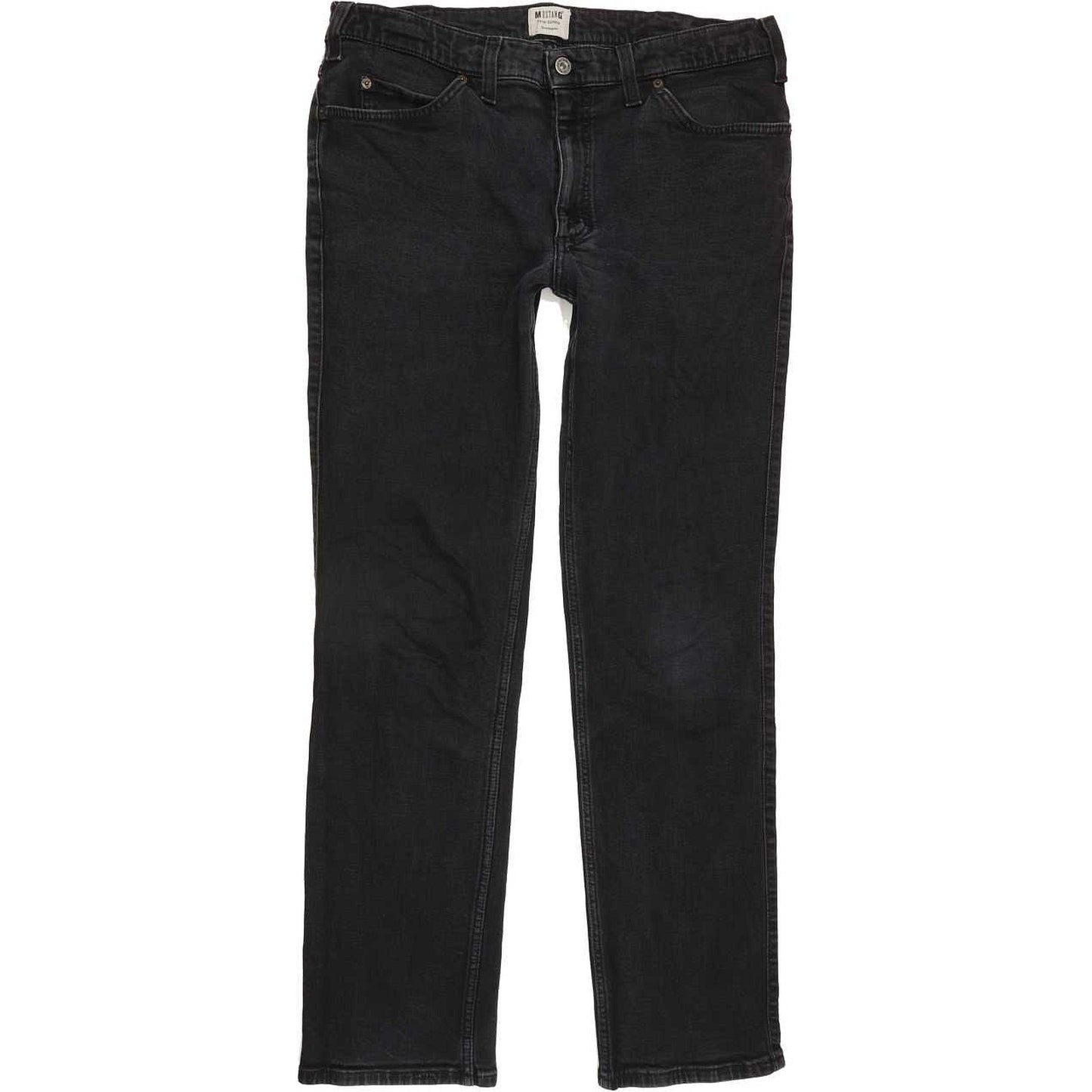 Mustang Tramper Men Black Straight Regular Stretch Jeans W38 L31