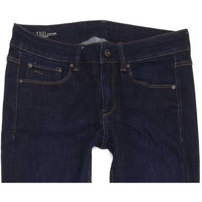 G-Star 3301 Contour High Women Blue Straight Regular Jeans W27 L30