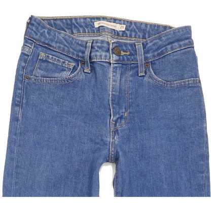 Levi's 721 High Rise Women Blue Skinny Slim Stretch Jeans W25 L29