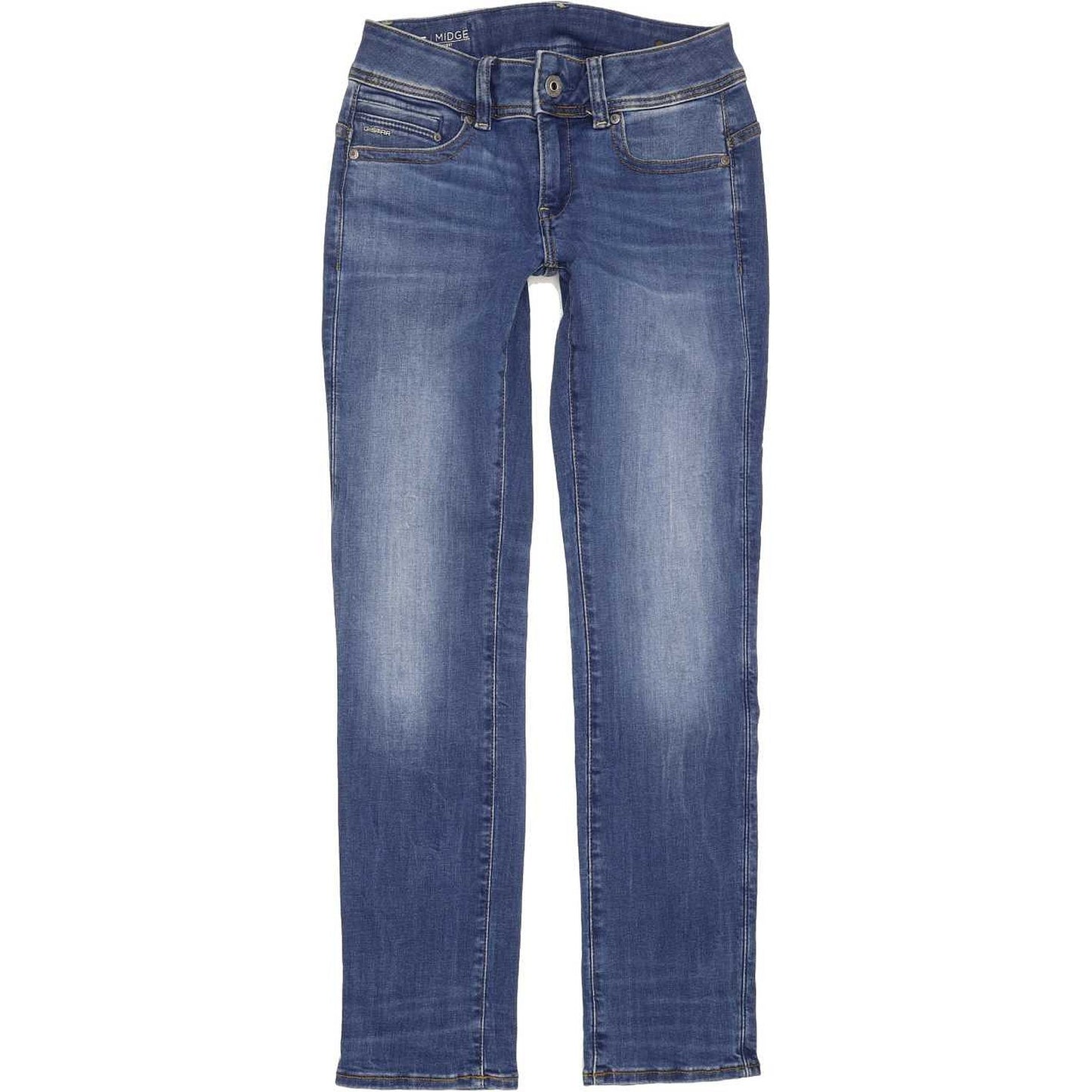 G-Star Midge Women Blue Straight Slim Stretch Jeans W29 L30
