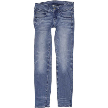 G-Star Lynn Mid Women Blue Skinny Slim Stretch Jeans W28 L30