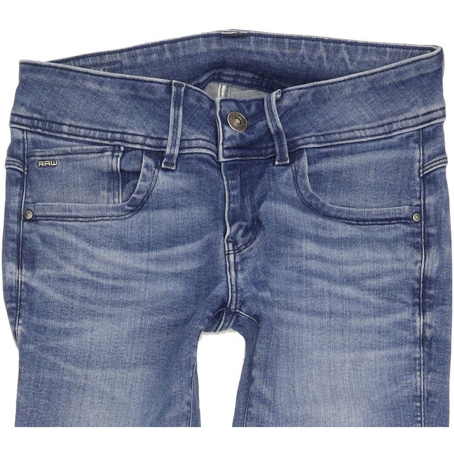 G-Star Lynn Mid Women Blue Skinny Slim Stretch Jeans W28 L30