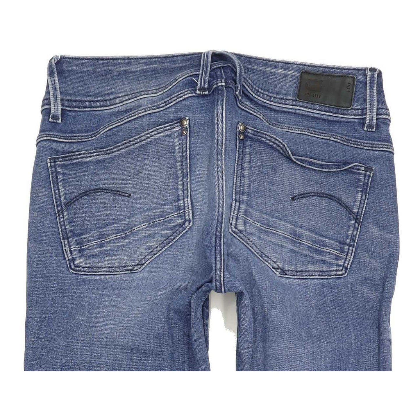 G-Star Lynn Mid Women Blue Skinny Slim Stretch Jeans W28 L30