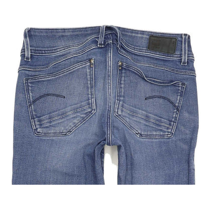 G-Star Lynn Mid Women Blue Skinny Slim Stretch Jeans W28 L30