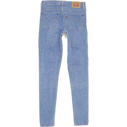 Levi's 710 Super Women Blue Skinny Slim Stretch Jeans W25 L28