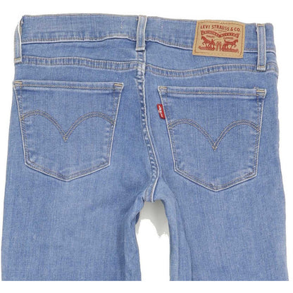 Levi's 710 Super Women Blue Skinny Slim Stretch Jeans W25 L28